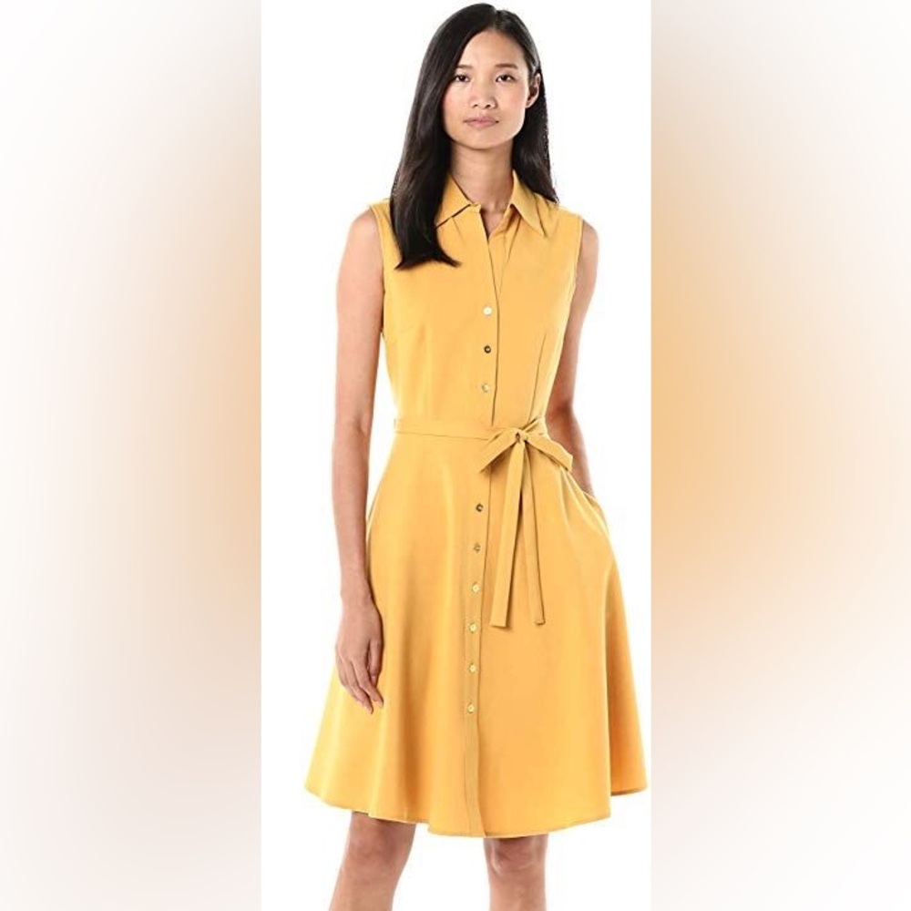 Sharagano Women’s Sleveless Shirt Dress